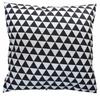 Cotton Pillowcase, Black and White, Triangles, Fashionable