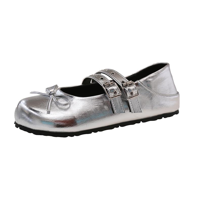 Fashion 2025 New Women's Ballet Flats Early Spring Lightweight Women Shoes Round Toe Butterfly Knot Comfortable Soft Women Flat Shoes