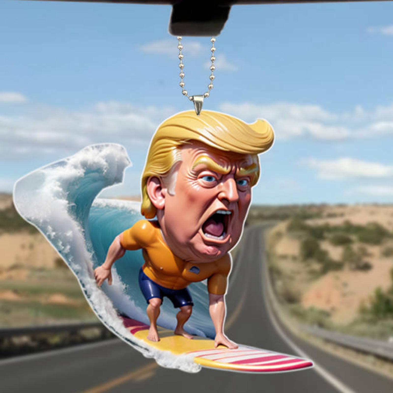 

Многофункциональная акриловая подвеска в форме морского серфинга, небольшая подвеска с цветной печатью для ежедневного ношения в автомобиле. One Size