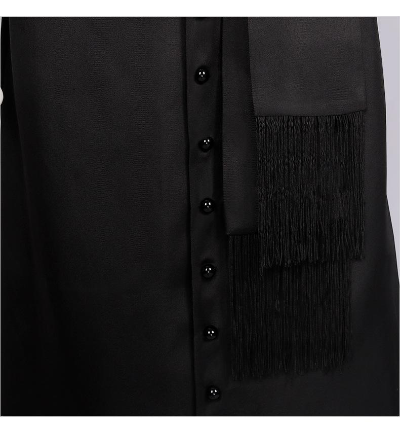 Medieval Priest Costume: Solid Color Clergy Robe & Cloak for Halloween & Christmas