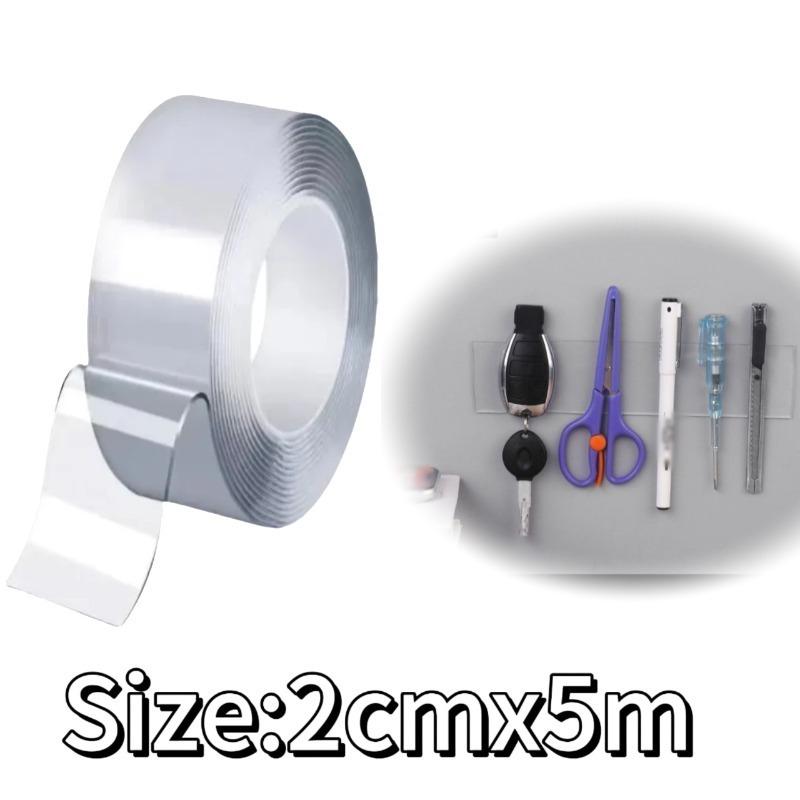 Double Sided Adhesive Tape Strong Transparent Nano Double Sided Sticky Tape Waterproof Reusable Wall Stickers Super Strong