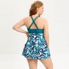 Nuovo costume da bagno oversize da donna, costume da bagno bikini diviso classico
