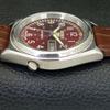 SEIKO 5 AUTOMATIC 7009A VINTAGE JAPAN MENS MAROON COLOR DIAL WATCH a701485-5