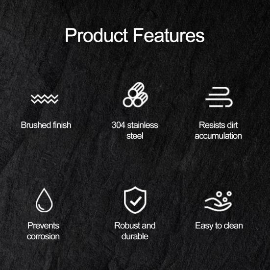 Doppelseitige Schneidebrett Edelstahl Hackbrett Antibakteriell Geruchsneutral Küchenhackmatte für Fleisch Gemüse