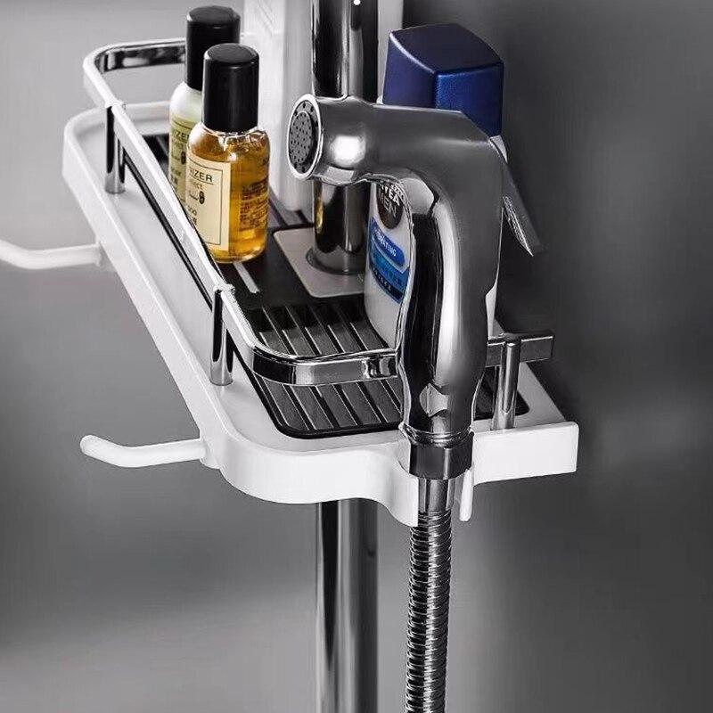 Sprchová polička Domácí Koupelna Koupelna Zvedací konzola bez otvorů Koupelna Sprchová tyč Úložný prostor