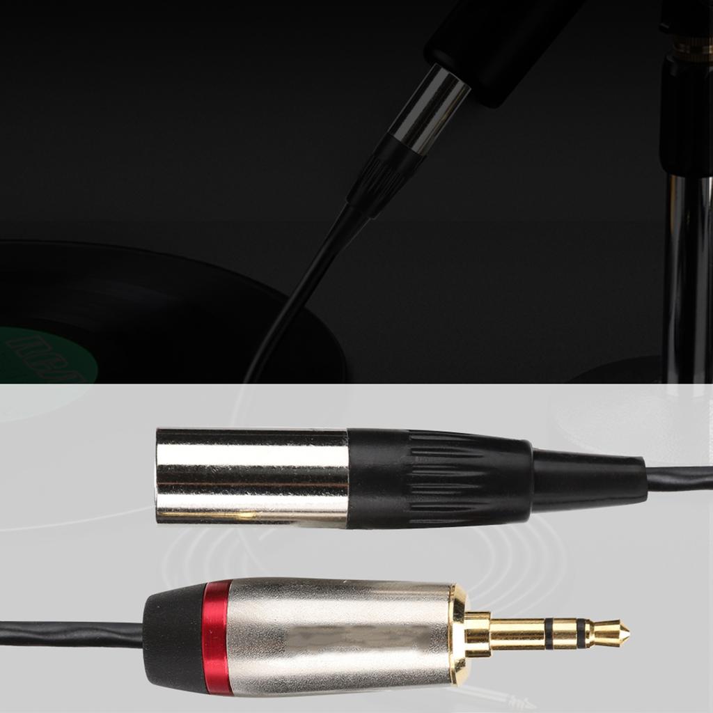 3.5mm Male to Mini XLR 3pin Male Audio Cable Adapter for Camera Photography Equipment1 meter