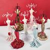 Stylish Jewelry Doll Model Shaped Stand Modern Doll Model Display Shelves Convenient Jewelry Storage Organizer Rack