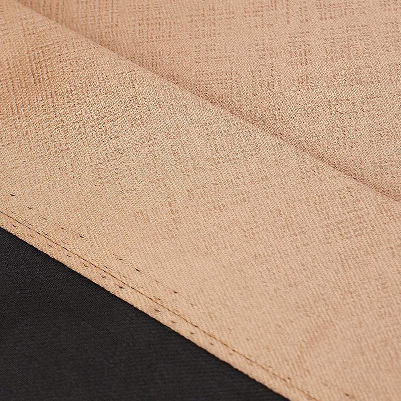 European-Style Bedroom Bay Window Color Matching Curtains Sunscreen Full Shading Sunshade Insulation Fabric Cream Finished Product