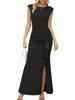 2026 Elegant European & American Women's Slim-Fit Slit Evening Gown