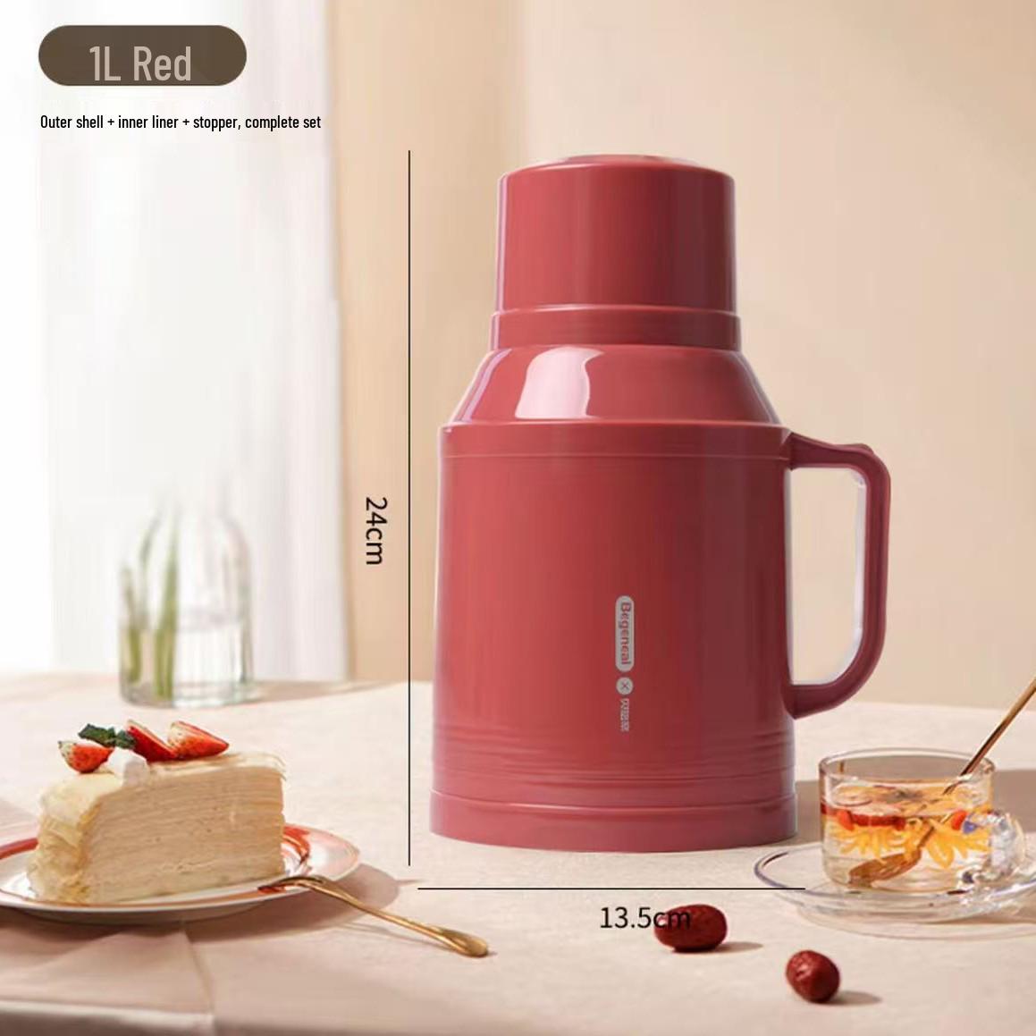 

D Home Mini Hot Water Bottle - Stylish Large-Capacity Insulated Kettle for Office and Work