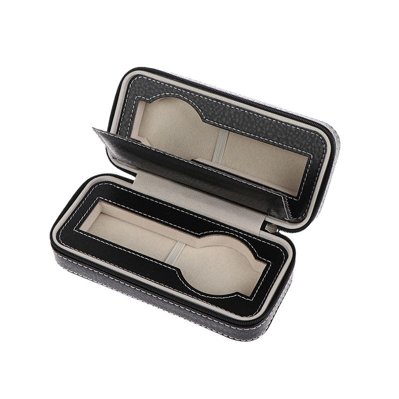 2/4//8 Отделений Сумка для хранения часов из ПУ кожи Винтажная Простая Винтажная Коробка для демонстрации часов Пылезащитный Встроенный Органайзер для часов 2 slots