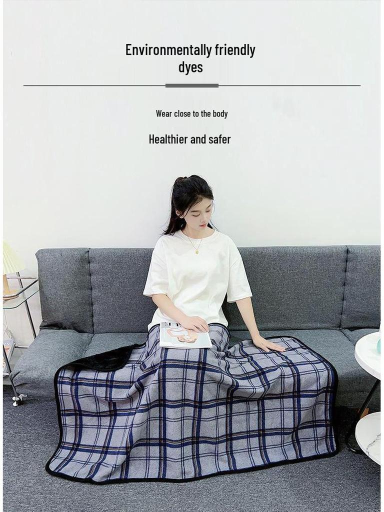 Multi-Purpose Moisture-Absorbing Heat-Generating Flannel Blanket: Cozy Fleece Shawl & Warm Nap Blanket