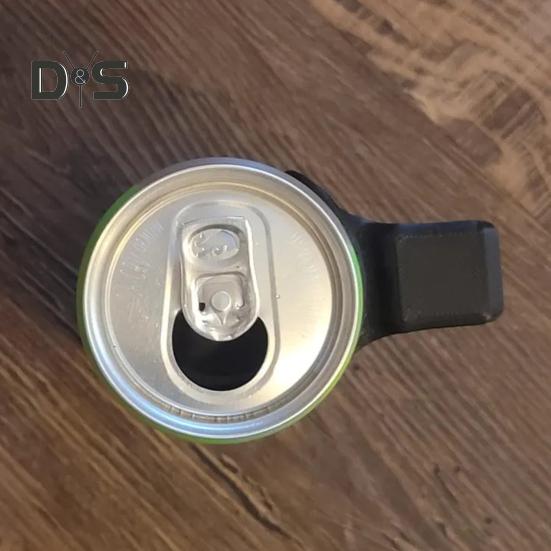 12oz Slim Can Holder with Handle 3D-Printed Ergonomic Grip Drink Holder Universal Drink Caddy for Soda Beer