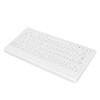 Wireless Keyboard 2.4G 78 Keys Ergonomic Design Portable Slim Power Saving Round Keycaps USB Keyboard