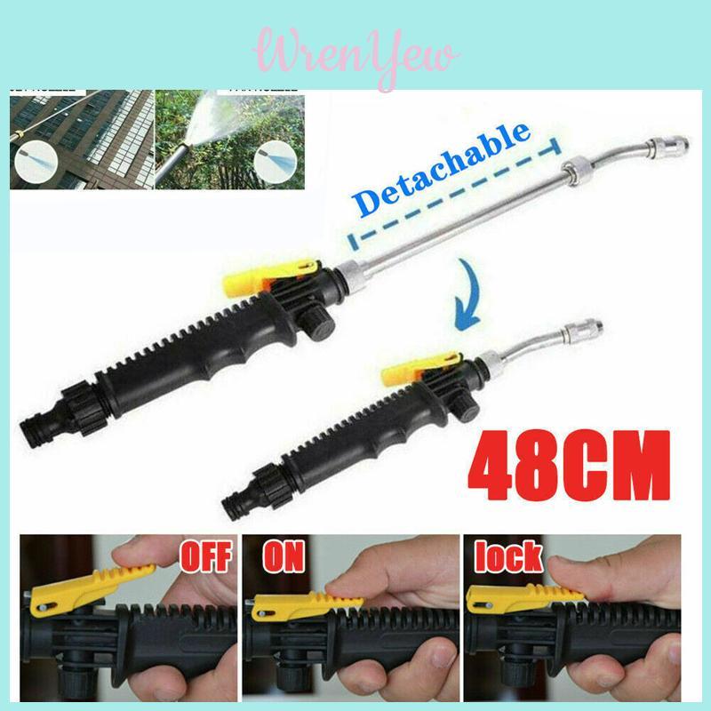 Multifunctional 48cm High Pressure Power Washer Water Spray Gun With Detachable Hose Nozzle For Home Use