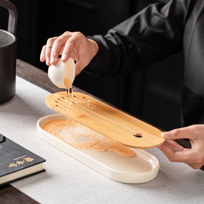 Handun Cream Style Lifting Beam Kung Fu Tea Set