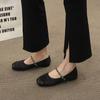 Female Shoes On Sale 2024 New Mary Janes Women's Flats Fashion Dress Flats Women Print Chain Square Toe Outdoor Ladies Shoes
