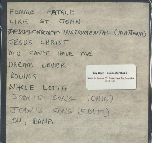 

LP Record BIG STAR - Complete Third (Vol. 1: Demos To Se OVLP196 Omnivore Record 2016 US Rock