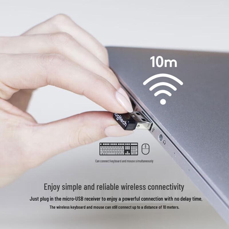 Logitech MK235 Wireless Keyboard and Mouse Combo