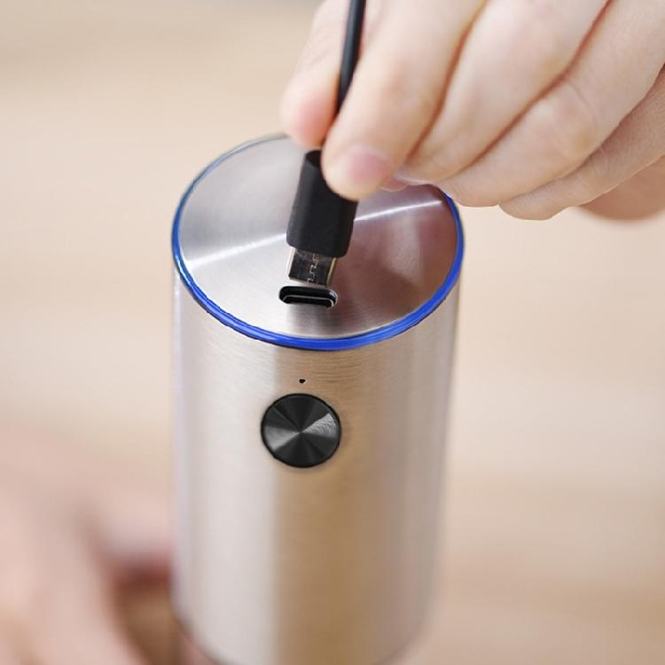 Automatic Adjustable Spices Grinder For Cooking Rechargeable Design With Transparent Window Kitchen Accessory