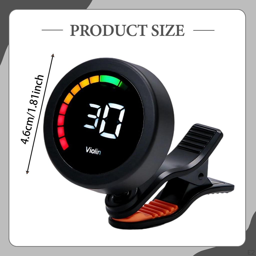 Guitar Tuner Clip On Easy To Use Versatile Display Quick & Accurate Tuning Banjo Beginners