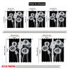 2pcs,2D Plane Printing Curtains Roller Blinds Ethereal Dandelions Polyester Fabric (without Rod) Versatile All Use for Bedroom,