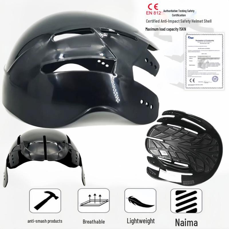 Căciulă de siguranță ușoară, respirabilă, din bumbac, cu căptușeală ABS - Rezistentă la impact și cădere