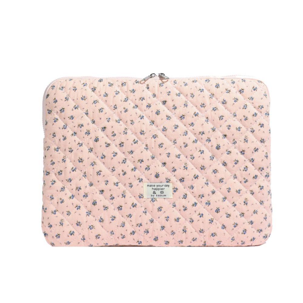 Puffy Tablet Sleeve Bag Embroidered Computer Storage Bag Portable Laptop Notebook Case  Work