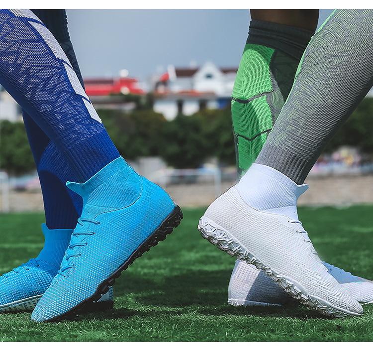 Free Combination of Colors White Football Sports Training Shoes Men AG Turf Football Shoes Soccer Boots NAIKEWAY Football Shoes