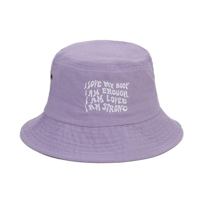 

Женская вышитая панама Женская уличная спортивная шляпа-рыбак для женщин Подростков Повседневная летняя весенняя шляпа от солнца светло-фиолетовый