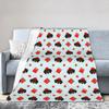 Dachshund Christmas Knitted Blankets Flannel Dogs Animal Super Soft Throw Blankets for Car Sofa Couch Bedroom Quilt