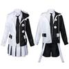 Game Danganronpaa Cosplay Costume Monokuma Black White Bear Suits for Men Women Stage Performance Halloween Carnival Party
