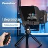 Teleprompter Ambitful Zhijie T1: Grande Angular Compacto para Transmissão ao Vivo, Compatível com Telemóveis e Câmaras DSLR