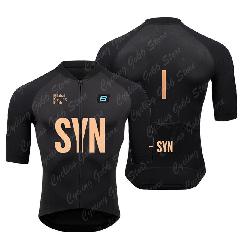 

2026 SYN Men short sleeve Jersey Summer Cycling sets Mountain Bike Shirt Breathable Bicycle Clothing Ropa Ciclismo MTB uniform 3XL