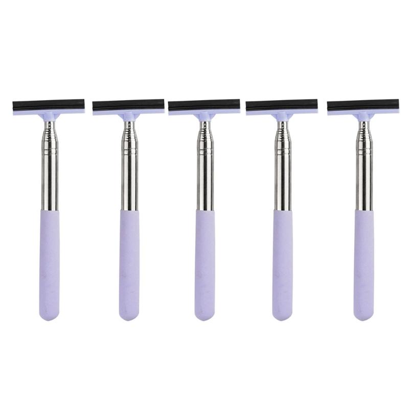 5pcs Telescopics Rearview Rain Squeegee Extendable Rearview Rain Wipers for Safe Driving Experience