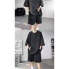 Men's Tie-dye 2PCS Outfit Summer Casual Loose Short Sleeve T-shirt + Shorts Set Streetwear