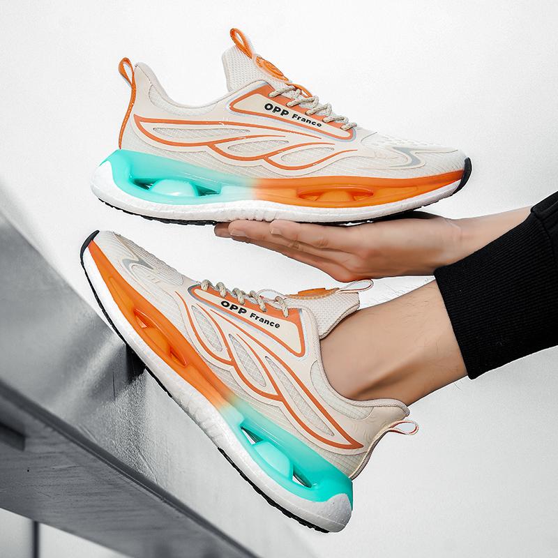 Running Shoes Men Fashion 2024 Luxury Design Mesh Comfortable Sneakers for Men Lace-up Breathable Male Tennis Shoes