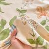 New Cotton Single Bed Cover A Fresh and Simple Country-style Floral Old Coarse Cloth Mattress Cover Bring Elastic Bedspreads