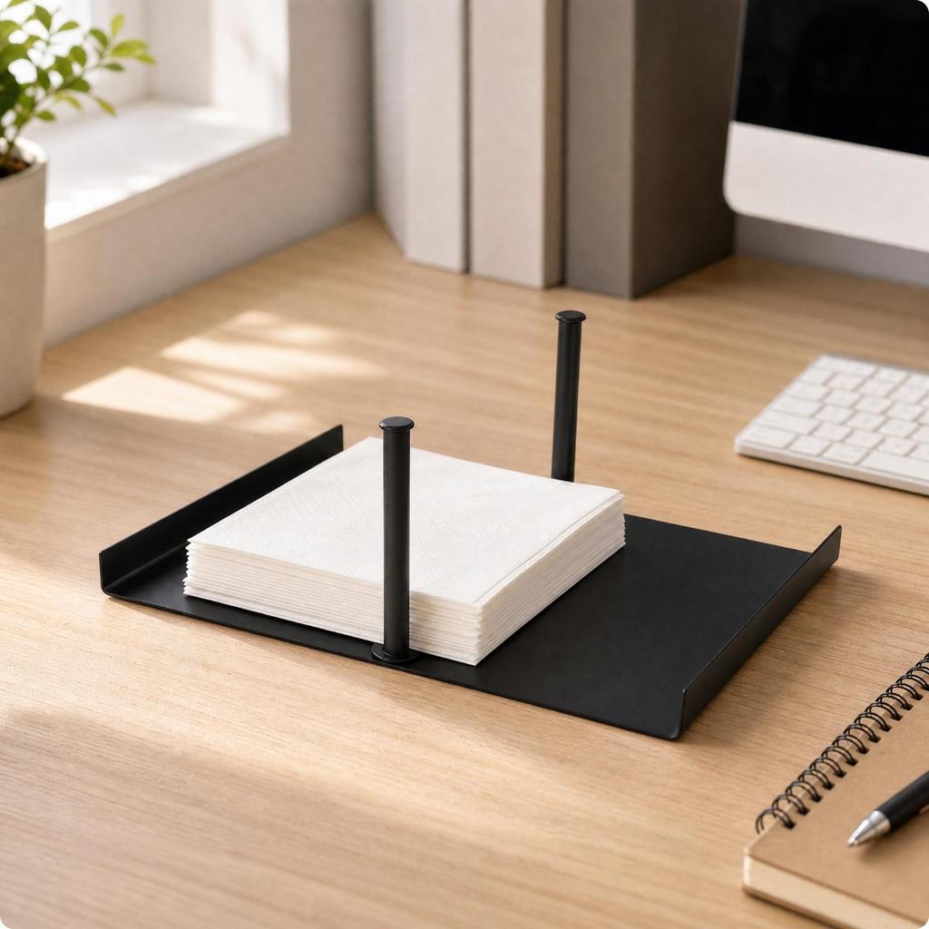 Metal Tabletop Tissue Holder Stable Napkin Dispenser Easy to Clean