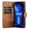 For iPhone 14 Pro 6.1 inch 2-in-1 Detachable Cover Absorption Stand Flip Folio Wallet Case