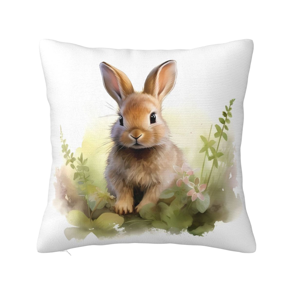 

Pillow Cover Kawaii Easter Rabbit Graphic Cushion Cover Animal Retro Trendy Pillow Case For Sofa Home Decoration Pillowcases 12x12Inch