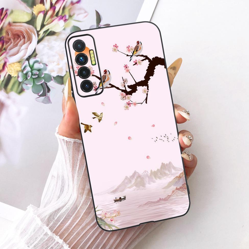 Casing For Tecno Camon 17P Cover Silicone Cute Cat Luxury Fashion Funny Painted Phone Case For Techno Camon 17P CG7 CG7n