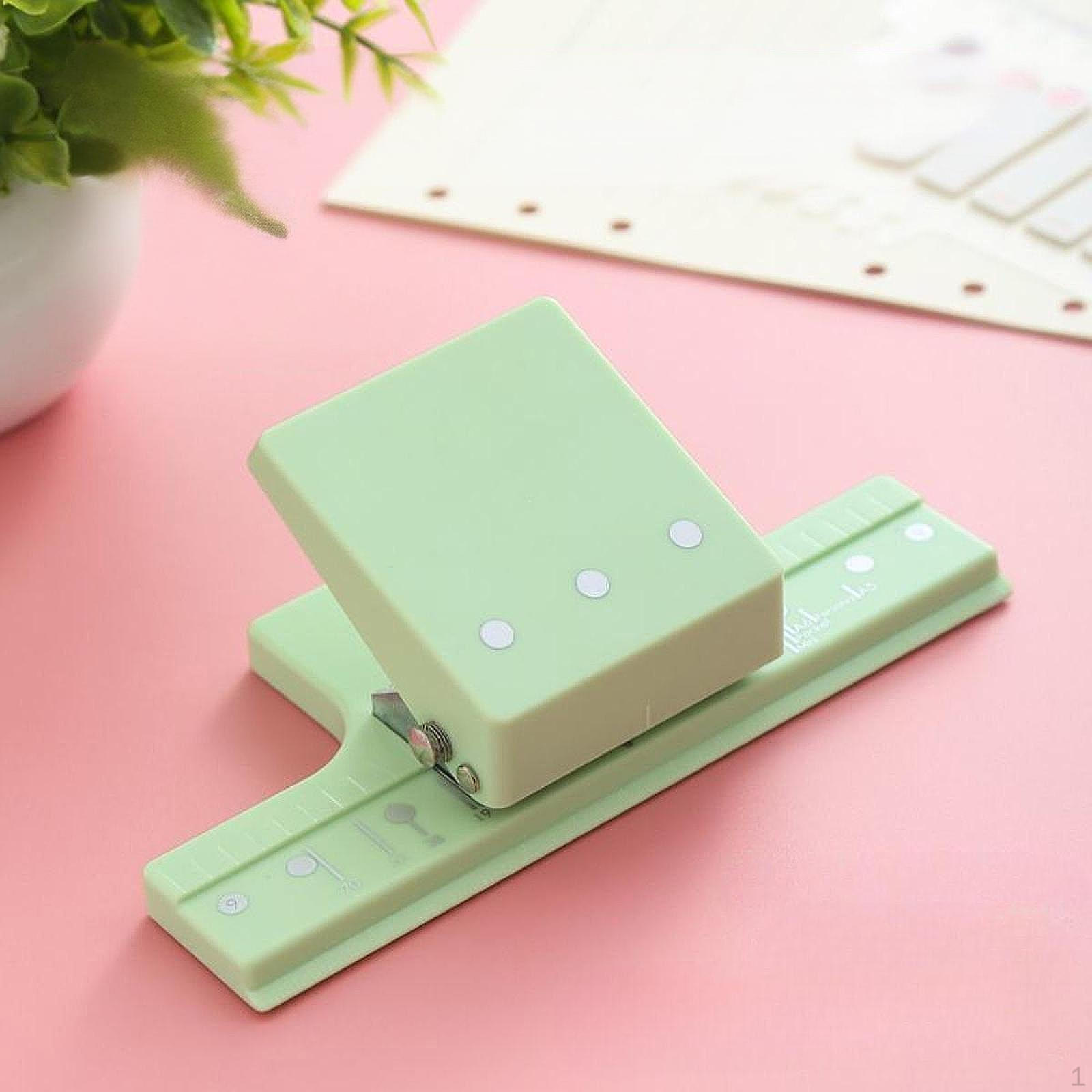 

1 шт. Дырокол для бумаги 3 отверстия Сверхмощный Вместимость 5 листов Мини Металлический зелёный