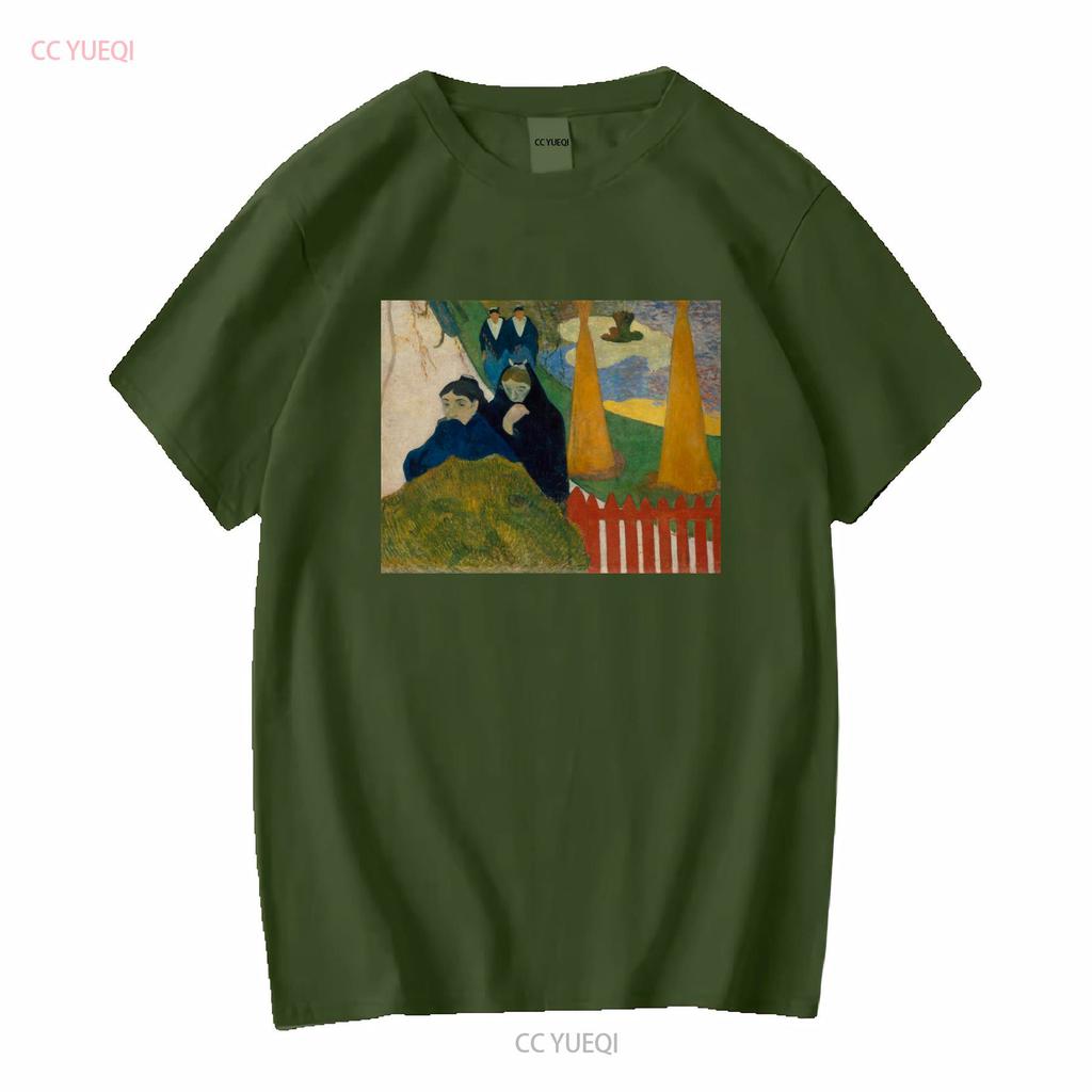 Arlsiennes Mistral Paul Gauguin Painting T Shirt Art Fine For Her Him Lover Vintage Washed Fashion Designer Clothes Stretched