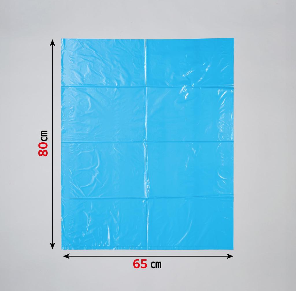 Japax Müllbeutel 45L Blau 600 Stück Stück x 60 Metallocen-Formulierter Kunststoffbeutel TM46 Großpackung Kartonverkauf (10 Bücher)