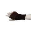 Solid Color  Gloves Female Gloves Half-finger Gloves Knitted Gloves Winter Gloves
