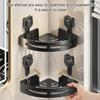 Yousheng Triangle Suction Cup Corner Shelf Corner Shower Caddy No Drilling Bathroom Storage Shelf with Drain Holes for Toiletries And Kitchen Jars