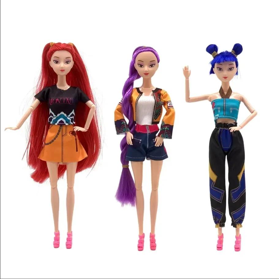 New Highly Restored Character Vinyl Toy Anime 30CM K-Pop Demon Hunters Doll Rumi Mira Zoey Birthday Surprise Gift For Girls