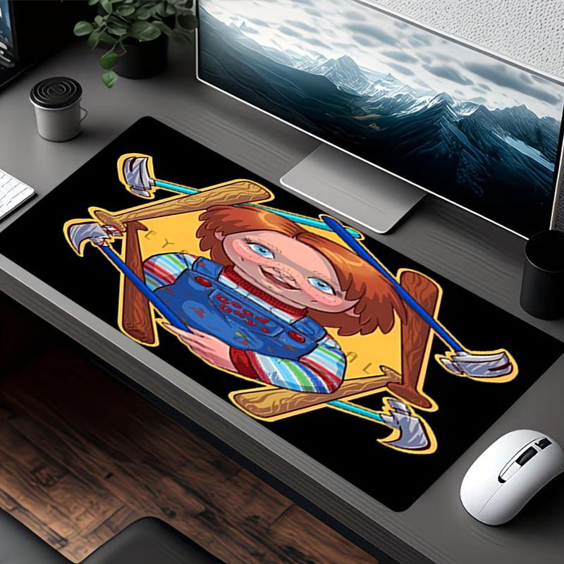 Chucky Print Mouse Pad, for Keyboard Pad Laptop PC Mat for Office Home Use, Desk Decor, Perfect Birthday Gift for Gamers