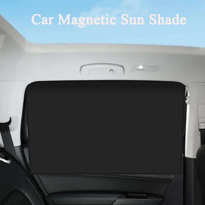 Magnetic Car Sun Shade UV Protection Car Curtain Window Sunshade Side Mesh Sun Visor Summer Protection Auto Film